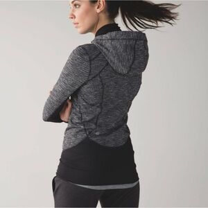 lululemon athletica Black and Gray Hoodie
